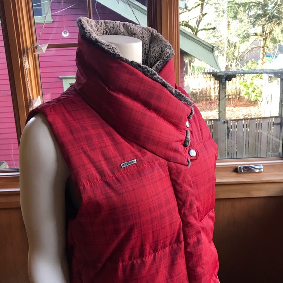 Columbia Sportswear Red  Down and Feather Vest - Picture 3 of 7